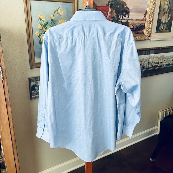 Lauren Ralph Lauren Classic Fit Non Iron men’s button shirt 16 32-33 light blue - Picture 7 of 8